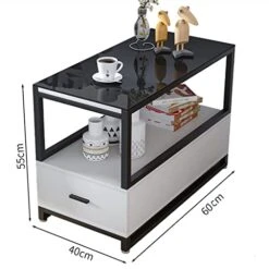 JYDQM Sofa Side Cabinet Sideboard Sideboard Table Coffee Table Small Mini Side Table Against The Wall Narrow Shelves (Color : OneColor, Size : 60 * 40CM) -Best Furniture Store 417gq1a3tbL