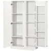 HOMCOM Kitchen Pantry Storage Cabinet, 14-Tier Freestanding Kitchen Cupboard With 2 Doors, Adjustable Shelves For Living Room, Dining Room Storage, And Bedroom, White