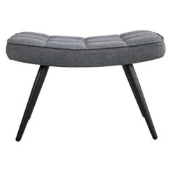 Topeakmart Accent Chair With Ottoman Set Upholstered Living Room Chair Fabric Arm Chair With Foot Rest Sofa Chair And Ottoman Set For Living Room Bedroom Office Grey -Best Furniture Store 417sQmWXbvL