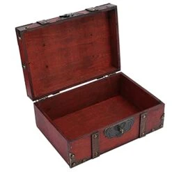 Treasure Chest Locking Treasure Chest Vintage Wooden Storage Box Decorative Treasure Jewelry Chest With Lock Home Decoration(6282 2301Gk10 Rouge Verrou) (6282-2301GK10-Retro Desktop Storage) 12 Treasure Chest Locking Treasure Chest Vintage Wooden Storage Box Decorative Treasure Jewelry Chest With Lock Home Decoration(6282 2301Gk10 Rouge Verrou) (6282-2301GK10-Retro Desktop Storage) -Best Furniture Store 417wJulO00S