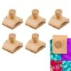 [6 Pack] Quilt Wall Hangers To Showcase Your Work – Extra Wide Strong Grip Tapestry Hangers For Walls – Easy To Install Quilt Hanger Clips With Hardware Included – Stylish Wooden Tapestry Hanger