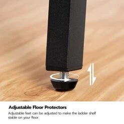 HOOBRO Ladder Shelf, 5-Tier Leaning Shelf Bookshelf, Plant Flower Stand, Storage Display Rack Shelves For Living Room Bathroom Office, Multifunctional Ladder Bookcase Rustic Brown BF71CJ01 7 HOOBRO Ladder Shelf, 5-Tier Leaning Shelf Bookshelf, Plant Flower Stand, Storage Display Rack Shelves For Living Room Bathroom Office, Multifunctional Ladder Bookcase Rustic Brown BF71CJ01 -Best Furniture Store 41897QEVXDL