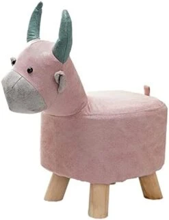 Gazechimp Animal Footstool, Foot Rest With Wooden Legs, Cute Storage Multifunctional Cartoon Sofa Tea Stool, Kids Stool For Bedroom Playroom Guest Rooms, Gray -Best Furniture Store 418OlTPkwL. AC