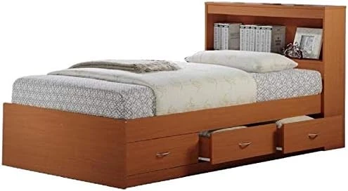 Pemberly Row Twin Captain Storage Bed With 3 Drawers In Black 9 Pemberly Row Twin Captain Storage Bed With 3 Drawers In Black - Image 9