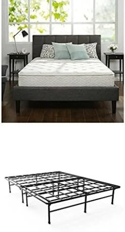 INUS SmartBase Super Heavy Duty Mattress Foundation With 4400lbs Weight Capacity / 14 Inch Metal Platform Bed Frame / No Box Spring Needed / Sturdy Steel Frame / Underbed Storage, King -Best Furniture Store 418s0oP9P7L. AC 1