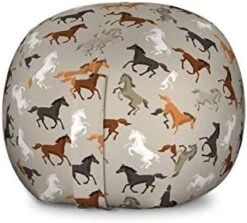 Ambesonne Zebra Print Storage Toy Bag Chair, Striped Zebra Animal Print Nature Wildlife Inspired Simplistic Illustration, Stuffed Animal Organizer Washable Bag, Small Size, White Charcoal -Best Furniture Store 419 2PnYIjL. AC