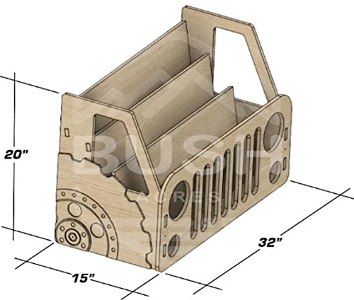 Bush Acres Montessori Bookshelf Vehicle Theme Toddler Bookcase Kids Library Montessori Wooden Furniture Nursery Gift Wooden Book Shelf Made In USA