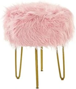 CRITTER SITTERS 19-in.-Seat Height Plush Gray Pouf Ottoman With 4 Spindle Legs - Furniture For Nursery, Bedroom, Playroom, And Living Room Decor 24 CRITTER SITTERS 19-in.-Seat Height Plush Gray Pouf Ottoman With 4 Spindle Legs - Furniture For Nursery, Bedroom, Playroom, And Living Room Decor -Best Furniture Store 419L VKeiL. AC