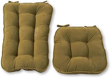 Greendale Home Fashions Hyatt Jumbo Rocking Chair Cushion, 2 Piece Set, Beige 7 Greendale Home Fashions Hyatt Jumbo Rocking Chair Cushion, 2 Piece Set, Beige - Image 7