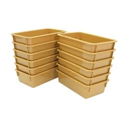 Angeles-ANG7052C Ultra Clear Bin Storage, Small Plastic Cubby Trays, Classroom Organization For Daycare/Preschool, Toddler Book Shelf Organizer For Kids Toys -Best Furniture Store 419nm0xN72L