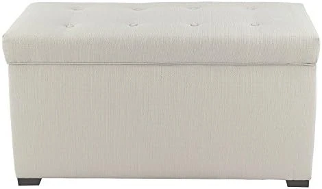 Angela Collection Button Tufted Upholstered Lift Top Medium Sized Bedroom Chest Storage Trunk, HJM100 Series, Sea Mist 8 Angela Collection Button Tufted Upholstered Lift Top Medium Sized Bedroom Chest Storage Trunk, HJM100 Series, Sea Mist - Image 8