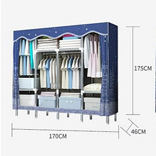 N/A Non Woven Textile Storage Box Wardrobe Storage Storage Device, Portable Wardrobe, Drying Rack, Foldable, Cloakroom, Bedroom, Study 2 N/A Non Woven Textile Storage Box Wardrobe Storage Storage Device, Portable Wardrobe, Drying Rack, Foldable, Cloakroom, Bedroom, Study - Image 2