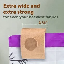 [6 Pack] Quilt Wall Hangers To Showcase Your Work – Extra Wide Strong Grip Tapestry Hangers For Walls – Easy To Install Quilt Hanger Clips With Hardware Included – Stylish Wooden Tapestry Hanger -Best Furniture Store 41A3JoE1VkL