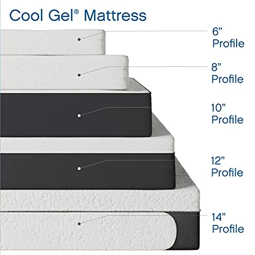 Ool Gel Ventilated Memory Foam 10-Inch Mattress | CertiPUR-US Certified | Bed-in-a-Box, Twin XL, White 4 Ool Gel Ventilated Memory Foam 10-Inch Mattress | CertiPUR-US Certified | Bed-in-a-Box, Twin XL, White - Image 4