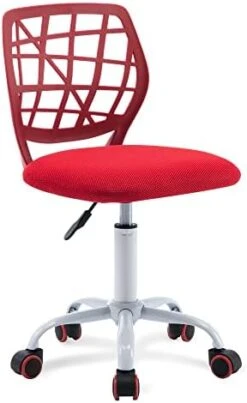 Villeston Desk Chair For Boys Girls And Teens Mesh Computer Bedroom Office Study Chair Ergonomic Small Swivel Height Adjustable Chair With Wheels, Black -Best Furniture Store 41A70xb7DL. AC