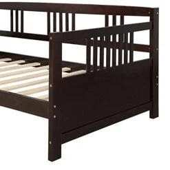 DNYN Twin Size Daybed For Kids Bedroom,Solid Pinewood Bedframe W/Safety Guardrails & Strong Wood Slats Support,Home Furniture For Living Room,Space Saving Design & No Box Spring Needed, Espresso 18 DNYN Twin Size Daybed For Kids Bedroom,Solid Pinewood Bedframe W/Safety Guardrails & Strong Wood Slats Support,Home Furniture For Living Room,Space Saving Design & No Box Spring Needed, Espresso -Best Furniture Store 41ACOjcwO5L