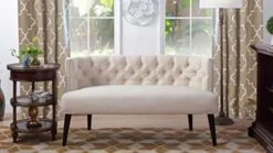 Jennifer Taylor Home Celine Settee, Sky Neutral -Best Furniture Store 41AOVsEzddL. AC