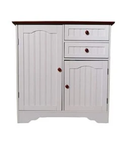 Kings Brand White / Walnut Finish Wood Kitchen Storage Buffet Cabinet 8 Kings Brand White / Walnut Finish Wood Kitchen Storage Buffet Cabinet -Best Furniture Store 41Abbj1yGyL