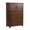 Furnishings Dex Chest Rustic/Walnut/Poplar Wood/MDF/Poplar Solid Wood