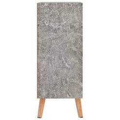 Entryway Sideboard, 3 Compartments Fashionable Concrete Grey Side Cabinet Large Space Wooden For Photo Frames -Best Furniture Store 41C1am7N81L