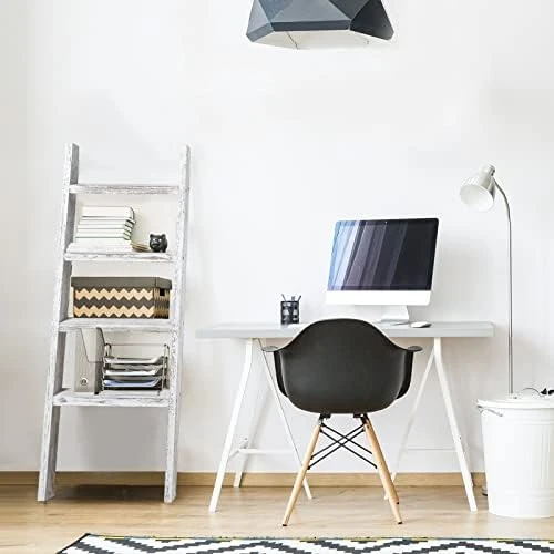 KIAYACI 5-Tier Blanket Ladder For The Living Room Rustic Vintage Ladder Shelf Boho Home Decor Ladder Bookshelf Blanket Holder Leaning Bookshelf Bookshelf For Bedroom(Vintage Walnut, 63" X 22") 6 KIAYACI 5-Tier Blanket Ladder For The Living Room Rustic Vintage Ladder Shelf Boho Home Decor Ladder Bookshelf Blanket Holder Leaning Bookshelf Bookshelf For Bedroom(Vintage Walnut, 63" X 22") - Image 6