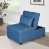 GNIXUU Sleeper Chair Bed Convertible Futon Chairs, 4 In 1 Ottoman Bed, Fold Out Single Sofa Bed, Chaise Lounge For Small Living Room Apartment Tufted Fabric