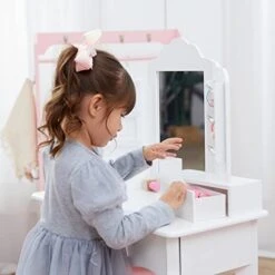 Fantasy Fields - Little Princess Anna Medium Play Vanity - White 11 Fantasy Fields - Little Princess Anna Medium Play Vanity - White -Best Furniture Store 41D1ZSDp11L