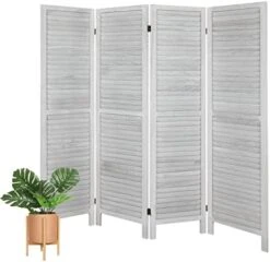 6 Panel Room Divider, Wood Room Divider Temporary Wall, Extra Wide Folding Room Dividers And Privacy Screens, Dividers For Bedroom Studio Apartment Dorm(White) -Best Furniture Store 41DgdacVSL. AC 1