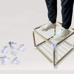 N/A Detachable Wardrobe Steel Frame Thicken Bold Double Folding Full Hanging Fabric Simple Storage Economy Cloth Wardrobe 9 N/A Detachable Wardrobe Steel Frame Thicken Bold Double Folding Full Hanging Fabric Simple Storage Economy Cloth Wardrobe -Best Furniture Store 41E04iCyccL