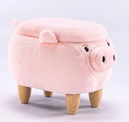 Home 2 Office Cow Ottoman For Kids' Bedroom, Playroom, Nursery, And Living Room, Animal Ottoman With Storage, Footstool For Kids, Black/White 15 Home 2 Office Cow Ottoman For Kids' Bedroom, Playroom, Nursery, And Living Room, Animal Ottoman With Storage, Footstool For Kids, Black/White - Image 15