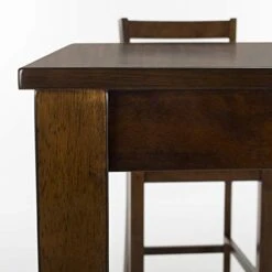 Safavieh Home Collection Melvin 5 Piece Pub Set, Brown And Beige -Best Furniture Store 41EKsS4gK7L