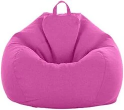 WAQIA Stuffed Animal Storage Bean Bag Chair Cover (No Filler) - Stuffable Zipper Beanbag Cover-Cotton Linen Memory Foam Beanbag Replacement Cover For Adults And Kids Without Filling -Best Furniture Store 41ENhw0m7L. AC 1