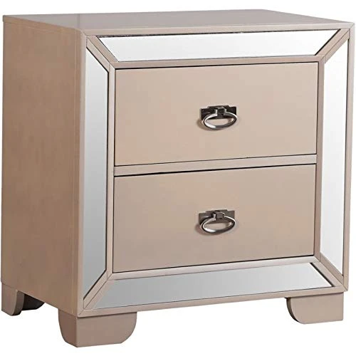 Home Square 2-Piece Set With Full Panel Bed And 2-Drawer Nightstand In Pearl 3 Home Square 2-Piece Set With Full Panel Bed And 2-Drawer Nightstand In Pearl - Image 3