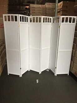 Mission Pine Wood Room Divider 3 To 10 White (4) -Best Furniture Store 41EXm5t20L. AC
