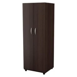 Inval 4-Shelf 2-Door Kitchen Pantry Storage Cabinet, Espresso -Best Furniture Store 41Ek22Ql7mL