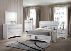 - 6-Piece Watson King Size Bedroom Set. Bed, Dresser, Mirror, Chest & 2 Night Stands -Best Furniture Store 41EvkV2zXyL. AC 1