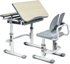 ARLIME Kids Desk And Chair Set, Height Adjustable Children Study Desk W/Tilt Desktop, Pull Out Storage Drawer & Metal Hook, Kids Study Desk And Chair Set For Boys & Girls (Pink) 14 ARLIME Kids Desk And Chair Set, Height Adjustable Children Study Desk W/Tilt Desktop, Pull Out Storage Drawer & Metal Hook, Kids Study Desk And Chair Set For Boys & Girls (Pink) -Best Furniture Store 41FEZS1Tr7L. AC