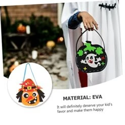 Ibasenice 3 Sets Eva Tote Bag Candy Bag Handbags Material DIY Handbag Set Pumpkin Bucket Cute Handbag Bags Bag With Handles Trick Or Treat Bag Trick Or Treat Bags -Best Furniture Store 41FFnbRroTL