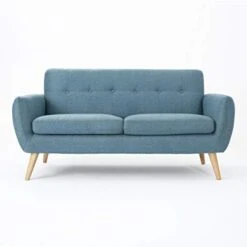 Christopher Knight Home Josephine Mid-Century Modern Petite Fabric Sofa, Blue / Natural 13 Christopher Knight Home Josephine Mid-Century Modern Petite Fabric Sofa, Blue / Natural -Best Furniture Store 41FM0u5wFuL. AC