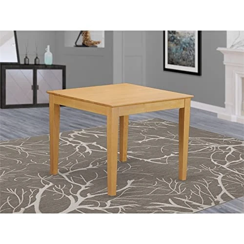 East West Furniture Modern Dining OxT-OAK-T Mid Century Table Square Tabletop Finish, 36 X 30 2 East West Furniture Modern Dining OxT-OAK-T Mid Century Table Square Tabletop Finish, 36 X 30 - Image 2