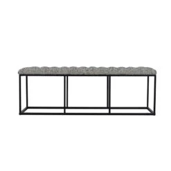 HomePop Decorative Bench, Global Print -Best Furniture Store 41FvQabRbiL