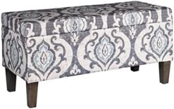 HomePop Large Upholstered Rectangular Storage Ottoman Bench With Hinged Lid, Slate Damask 16 HomePop Large Upholstered Rectangular Storage Ottoman Bench With Hinged Lid, Slate Damask -Best Furniture Store 41G k0IzwzL. AC
