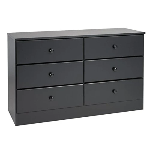 3-Piece Set With 2 Nightstands & 6-Drawer Double Dresser In Black 5 3-Piece Set With 2 Nightstands & 6-Drawer Double Dresser In Black - Image 5