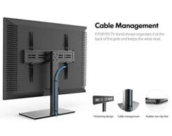 FITUEYES Universal TV Stand/Base Swivel Tabletop TV Stand With Mount For 50 To 85 Inch Flat Screen TV 100 Degree Swivel, 4 Level Height Adjustable,Tempered Glass Base,Holds Up To 143lbs Screens 10 FITUEYES Universal TV Stand/Base Swivel Tabletop TV Stand With Mount For 50 To 85 Inch Flat Screen TV 100 Degree Swivel, 4 Level Height Adjustable,Tempered Glass Base,Holds Up To 143lbs Screens -Best Furniture Store 41GRNxbUbbL