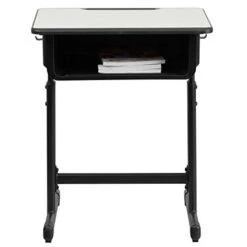 Flash Furniture Billie Student Desk With Grey Top And Adjustable Height Black Pedestal Frame 7 Flash Furniture Billie Student Desk With Grey Top And Adjustable Height Black Pedestal Frame -Best Furniture Store 41GWHkKXWwL