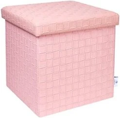 B FSOBEIIALEO Folding Storage Ottoman, Faux Leather Footrest Seat Seat Long Ottomans Storage Box Chest, Grey 30"x15"x15" -Best Furniture Store 41GaL4wbkoL. AC 1