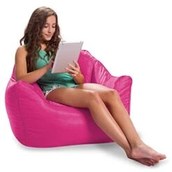 Posh Creations Malibu Lounge, Kid And Teen Playrooms And Bedrooms, Large Bean Bag Chair, Soft Nylon-Pink 18 Posh Creations Malibu Lounge, Kid And Teen Playrooms And Bedrooms, Large Bean Bag Chair, Soft Nylon-Pink -Best Furniture Store 41GzBTb3tiL