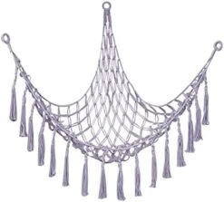 D-GROEE Stuffed Animal Toy Hammock Storage Hammock With Tassel Handmade Cotton Rope Corner Hanging Stuffed Animal Toy Organizer Net Bag Home Decor Purple 15 D-GROEE Stuffed Animal Toy Hammock Storage Hammock With Tassel Handmade Cotton Rope Corner Hanging Stuffed Animal Toy Organizer Net Bag Home Decor Purple -Best Furniture Store 41H1pvEURzL. AC