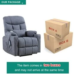 OBBOLLY Power Lift Recliner Chair For Elderly, Massage Chair Recliner With Heat, Linen Fabric Lazy Sofa Chairs With Cup Holders, USB, Side Pockets For Living Room 15 OBBOLLY Power Lift Recliner Chair For Elderly, Massage Chair Recliner With Heat, Linen Fabric Lazy Sofa Chairs With Cup Holders, USB, Side Pockets For Living Room -Best Furniture Store 41HgYqd5q7L