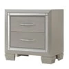 Picket House Furnishings Glamour Nightstand Modern/Contemporary/Champagne/Solid Wood And Plywood Framing
